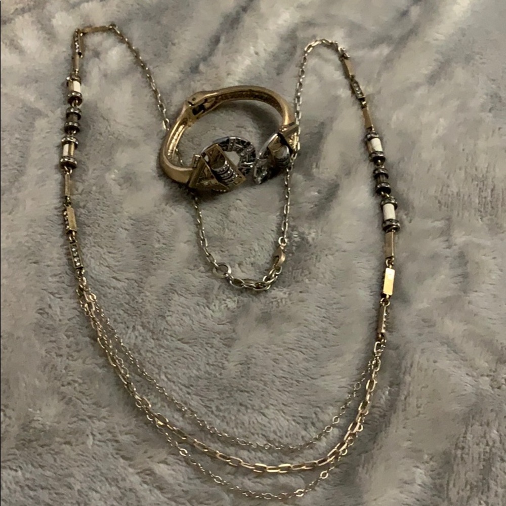 RETIRED Chloe + Isabel necklace& cuff bracelet